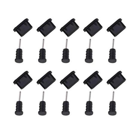 10 Set Dammskydd L Svart Svart