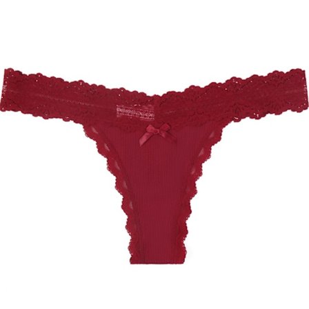 Rosett dam trosor i spets i bomull