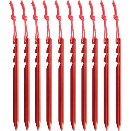 10 stk teltplugger Campingplugger Lettvekt Festespenner Med Oppbevaringspose For Vandring Reise Utendørs