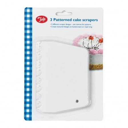 Mönsterskrapor 3-pack Tala White