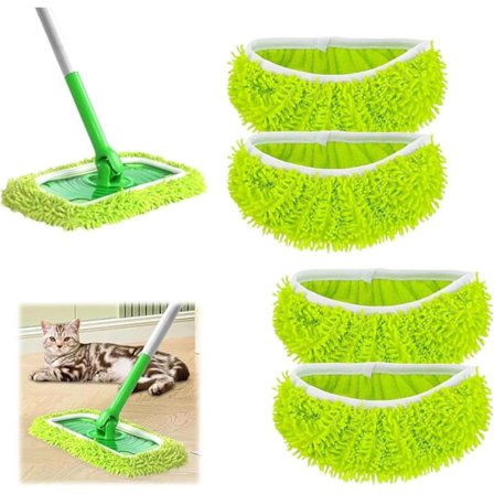 Mikrokuitumoppiliinat Swiffer Sweeper Mopp Refill Höyrymoppiin, Kosteuspyyhkeet Päälliset Uudelleenkäytettävät Pestävät Moppityynyt Laattalattioille