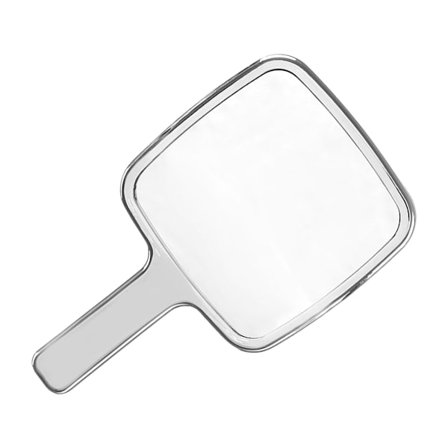 Bærbart makeup-spejl, forfængelighedsspejl, håndspejl med håndtag, kosmetikspejl