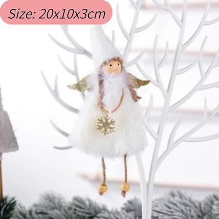 Nytår Julenissedukke Børnegave Xmas Trædekor Plys engel vedhæng juledekoration 2023 Navidad Home Decor YW015