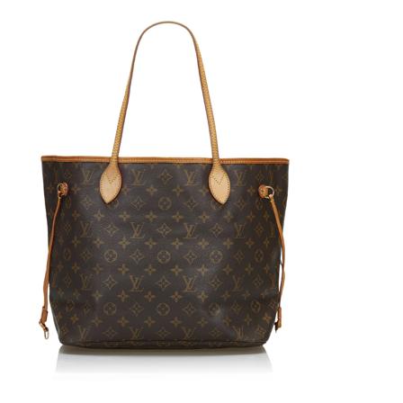 Louis Vuitton Vintage Monogram Neverfull MM Canvas Monogram Canvas France Brun, Dame Vintage Tasker, Størrelse: ONE Size
