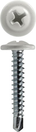 FIXX 1531681 Monteringsskrue 4,2 mm, borspiss, hvit 25 mm, 500-pakning, Innfesting