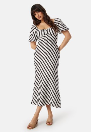 FOREVER NEW Stripe Midi Dress Royston Stripe Klær