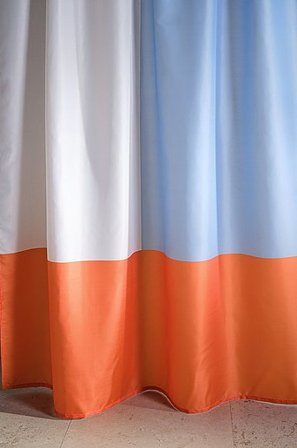 Jotex - Duschvorhang Blau/orange - HEKTAR - Kaufe Duschvorhänge bei Jotex