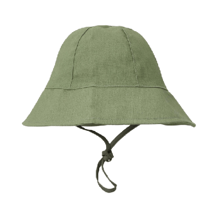 BabyMocs Linen Hat Accessoarer Unisex Grön 44/46