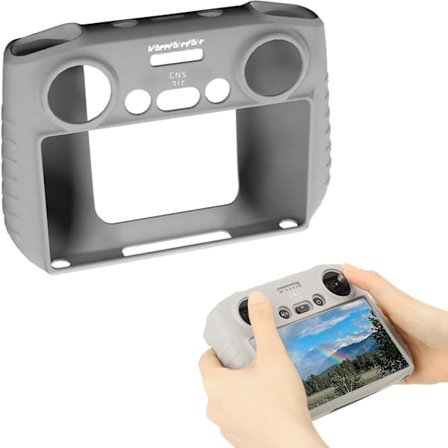 Silikonikotelo DJI Mini3 -kaukosäätimelle (harmaa)