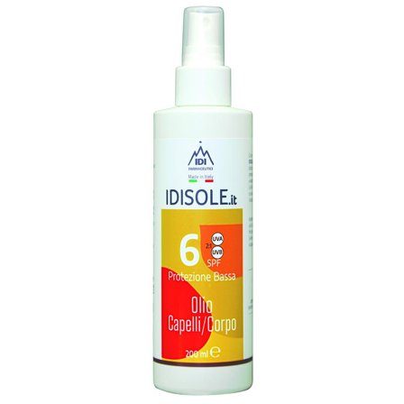 Idisole-IT Protezione Solare Bassa SPF 6 Olio Corpo E Capelli