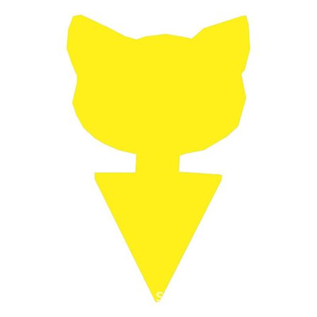 Keltaiset tahmeat hyönteisansat, 10 kpl kaksipuolisia kärpäspaperiansoja ulko- ja sisäpuutarhan kasvien suojeluun (kissa)