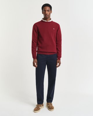 GANT - Superkomfort chinos i regular fit til herre evening blue