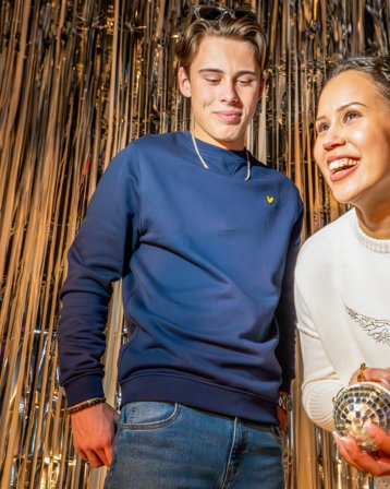 Lyle & Scott Crew Neck Sweatshirt Bleu Pulls Garçon - Kids Brand Store