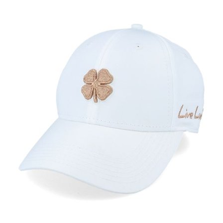 Black Clover - Vit adjustable Keps - Hollywood 1 Woman White/Metalic Rose Gold Clover White Adjustable @ Hatstore