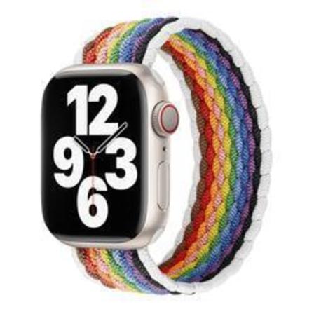 Apple Watch kompatibelt ARMBAND Elastiskt WHITE PRIDE 38/40/41mm MultiColor M
