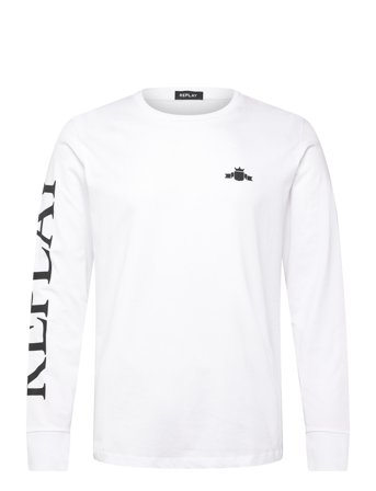 Long-Sleeved T-Shirt Regular White Replay