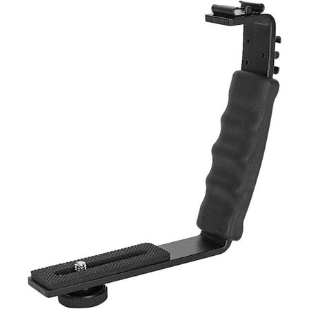 Kameramontering, L-beslag Flash-beslagmontering Videohåndtag L-beslag til Gimbal Stabilisator DSLR-kamera Kamera Videolys Mikrofon, 1/4"