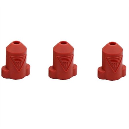 3 stk. Silikon Sokker Varmeisolasjon Deksel for K1/K1 Max Keramisk Varmeblokk Sett for K1 Hotend Rød