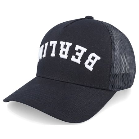 Iconic - Svart trucker Keps - Berlin Upside Down 3d Black A-frame Trucker @ Hatstore