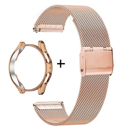 Skal + Armband kompatibelt med Samsung Galaxy Watch 5 4 6 44mm 40mm 5pro 45mm Skärmskydd Rostfritt Stål Armband Watch 6 Classic