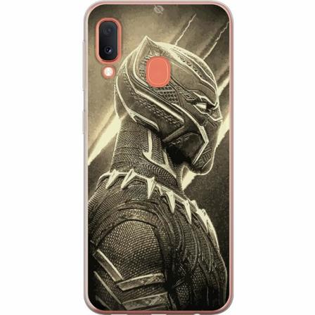 Samsung Galaxy A20e Genomskinligt Skal Wakanda Forever : Black