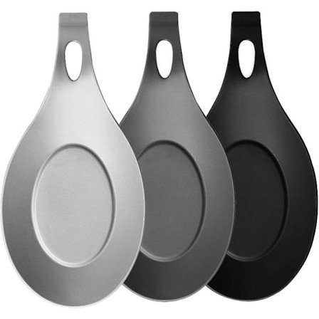 3 st Skedstöd för Spishäll, Värmebeständigt Flexibelt Köksredskap i Silikon