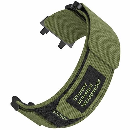 Huami Amazfit Active Edge (A2212) Smartwatch-armband för sport Magic Tape Design Nylonband - Militärgrön