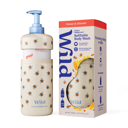Wild Body Wash Bee Case Honey Almond, 300 ml