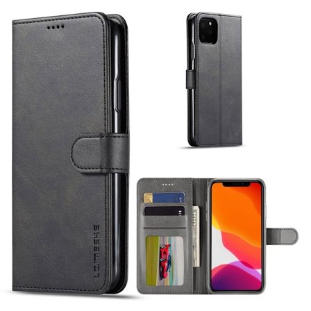 LC.Imeeke läder iPhone 11 Pro fodral - Svart