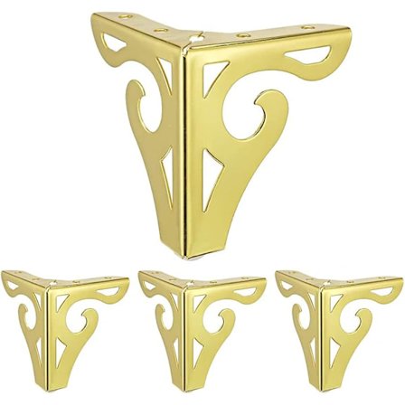 4 st möbelsoffa ben, (guld) 10 cm
