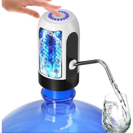Vanndispenser for vannflaske, vanndispenser for 5 gallons USB-lading automatisk drikkevannspumpe bærbar elektrisk vanndispenser vannflaskebryter