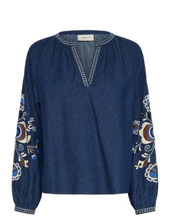Crgro Blouse Navy Cream