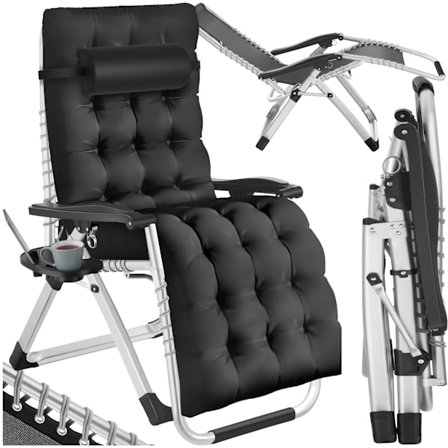 Hopfällbar solstol Cloud, steglöst justerbar