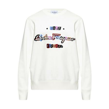 Salvatore Ferragamo Sweatshirts & Hoodies Hvid, Herre, Størrelse: XL