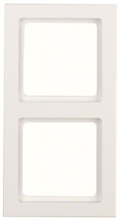 Hager 10126099 Dekkramme Q.3, ramme 2 rom, Strømbrytere & vegguttak