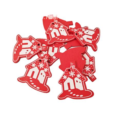 Förpackning Med 100 Träskivor Utsökt Hänge Flerfärgat