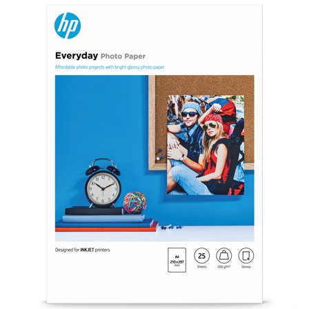 HP Everyday Glossy Fotopapier A4 25-stuks 200g