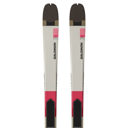 Salomon - Skis de randonnée unisexe Mtn 86 Carbon - Almond Milk / Black / Neon Punch