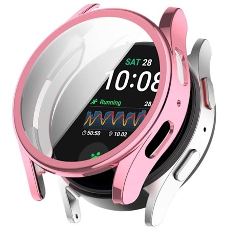 Samsung Galaxy Watch7 44mm galvanointi joustava kello tapauksessa joustava täyden kattavuuden - Pinkki