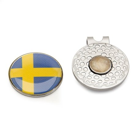 Markeringsknapp för keps - Svenska flaggan
