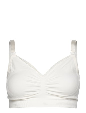 Carriwell Organic Maternity & Nursing Bra - White - S