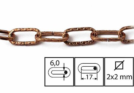 HABO KJETTING 400-7 KOBBER 2M SB