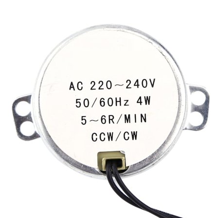1 stk 220-240V AC Synkron Girmotor 4W CW CCW 5-6 RPM