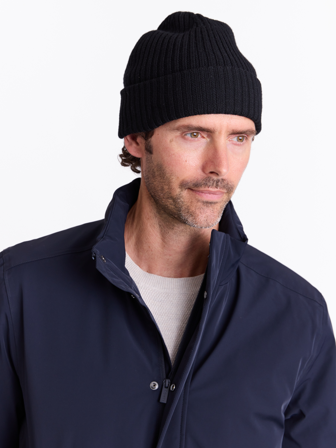 MATCH - Alfa merinolue - Mario Conti - Str. ONESIZE - Herre - Tilbehør - Svart - 100% ull-merino