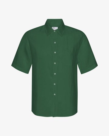 Linen SS Shirt - Emerald Green - Male - L