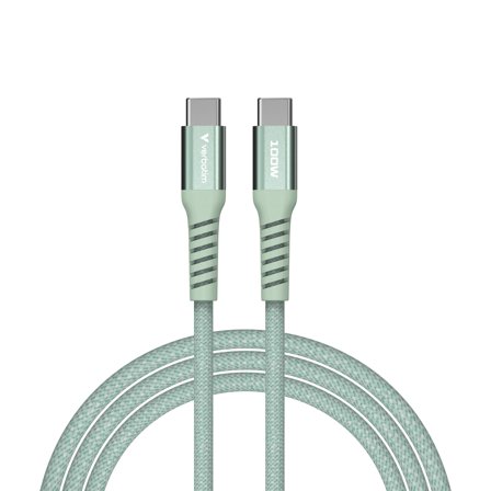 Verbatim Sync & Charge USB C to USB C 100W Magnetic 120 cm - Green
