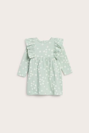Kappahl | Kjole med volang | Lysegrønn