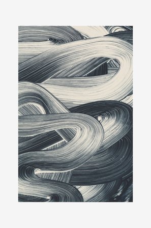 Malerifabrikken - Poster Brushed 6 - Blå - Postere - Fra Homeroom