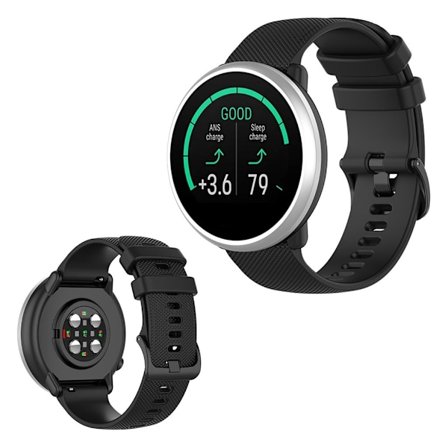 Polar Ignite / Garmin Vivomove 3 klockarmband i silikon - Svart