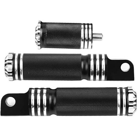 Par MC-Fotpinnar MC-Fotpinnar (Svart), Par Alu